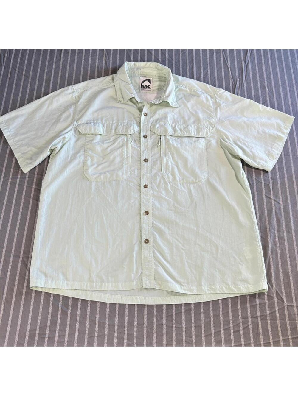 Mountain Khakis Jackson Hole Wyoming short sleeve button up Men's XL